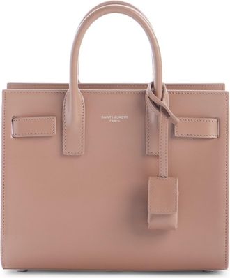 Saint Laurent Baby Sac de Jour Leather Tote in Dark Old Rose at Nordstrom