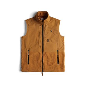Topo Designs Mens Subalpine Fleece Vest - Khaki