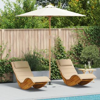 Berkfield Home Garden Parasol Cream White 240x260 cm Bamboo