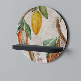 OEM Estante Redondo Cocoa Fruits Negro