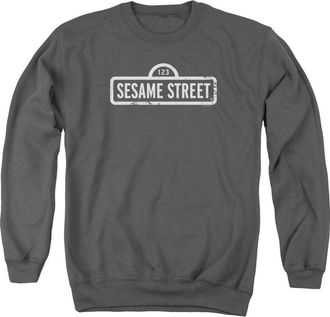 Gildan Sesame Street One Color Logo Adult Crewneck Sweatshirt