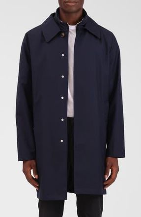 Bagatelle Mackintosh with Removable Quilted Bib in Navy at Nordstrom Rack, Size X-Large