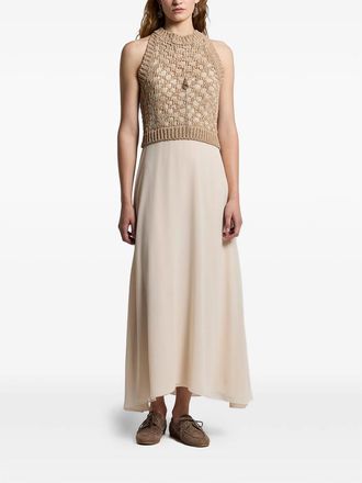 PESERICO Crochet Midi Dress