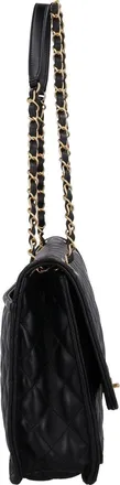 Chanel Maxi Lambskin Flap Bag - Black