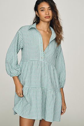 Maeve Bettina Mini Tiered Shirt Dress by Maeve