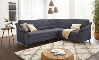 Sit&more Ecksofa »Cardoso L-Form« mit Federkern, wahlweise mit Bettfunktion und Schubkasten