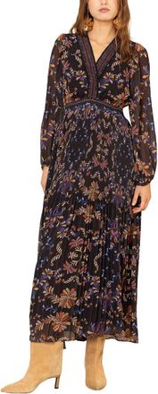 Hale Bob Hale Bob Alisson Long Sleeve Maxi Dress