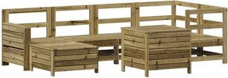 vidaXL 7 Piece Garden Sofa Set Impregnated Wood Pine vidaXL