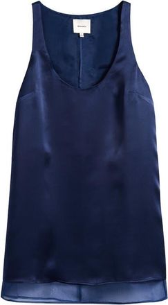 Reformation Idra Scoop Neck Silk Dress in Navy at Nordstrom, Size X-Small