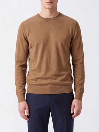 Zanone Cashmere Blend Crewneck Jumper with Ribbed Edges