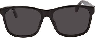 Gucci Grey Rectangular Mens Sunglasses GG0746S 001 57