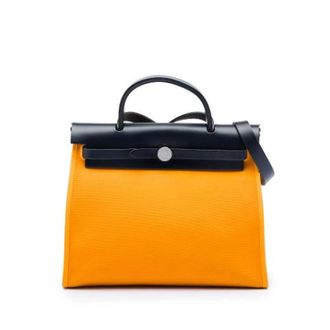 Herm&egrave;s Pre-owned Herbag Zip 31 - unisex - Herm&egrave;s Vintage - Vintage Handbags - Yellow - ONE SIZE - Pre-owned