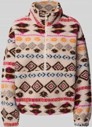 Only Regular Fit Troyer in Teddyfell-Optik Modell JANNE in Offwhite, Größe S