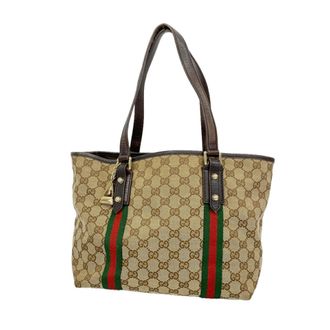 Gucci Beige Canvas Tote Bag (Pre-Owned)