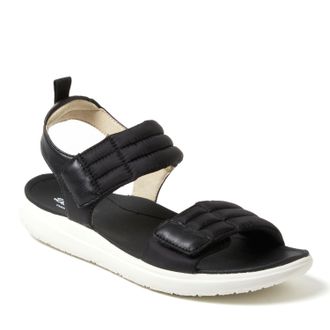 Dearfoams Womens Thea Quarter Strap Sandal
