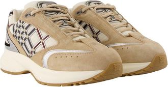 Burberry Womens Eclipse L Sneakers - Burberry Leather Beige Calfskin Shoes