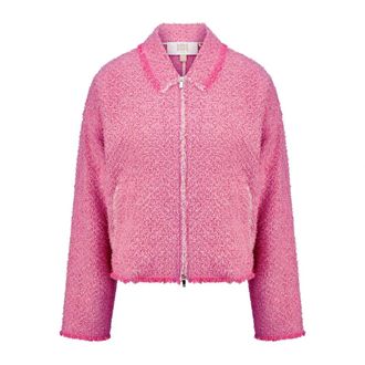 Riani Jassen, Dames, Roze, XL, Tweed, Tweed Jas