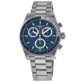 Tissot PR516 Chronograph Blue Dial Steel Mens Watch T149.417.11.041.00