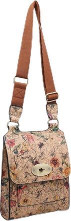 Generic Printed Cork handbag/shoulder bag/vegan leather satchel/eco-friendly PU Cork leather handbag/gift for her/messenger bag/sustainable fashion (Design 3)