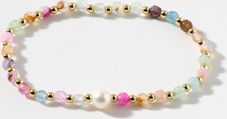 Simons Womens Single-pearl beaded bracelet