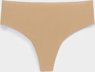 Miiyu Womens Laser-cut high-waist thong Recycled nylon