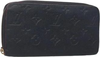 Louis Vuitton Tweedehands leren portemonnees - Dames - Vintage Accessoires - Blauw - ONE Size - Leer - Vintage
