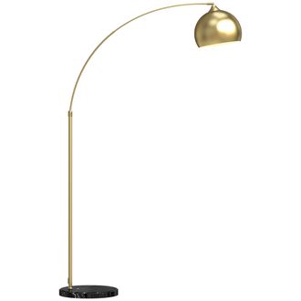 OEM L&aacute;mpara De Pie Arco Moderna 40 W Con Altura Y Longitud Ajustable Con Interruptor De Pie 110-115x35x170-180 Cm Dorado