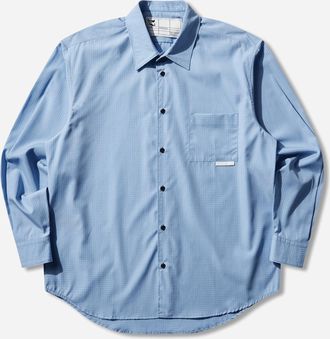 GR10K Men s 21000 Replicated Longsleeve Shirt Check Light Blue