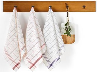 La Redoute Interieurs Set van 3 theedoeken in half katoen/linnen Colas