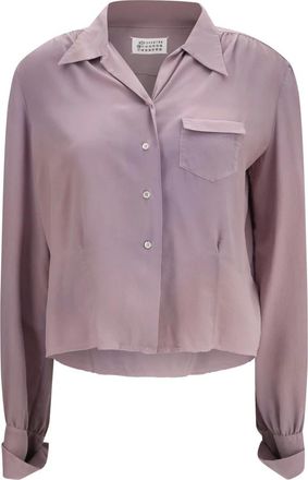 Maison Margiela Camicia di Seta - - Blouses & Shirts - Donna - Rosa - M