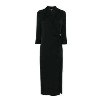 Theory Dames, Jurken, Zwart, Maat: 3XS Zijde