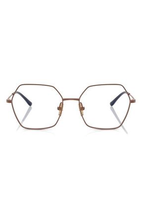 Vogue Eyewear 53mm Irregular Optical Glasses in Copper at Nordstrom
