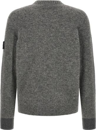 Stone Island Alpaca Wool Blend Crew Neck Sweater - Gray