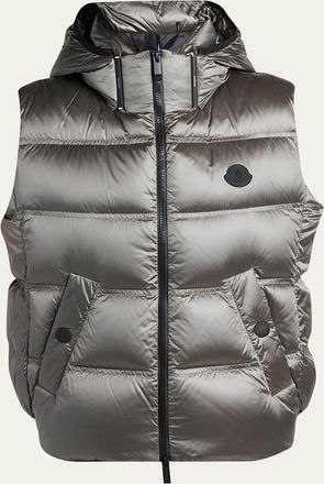 Moncler Fluidite Zip-Front Down Vest