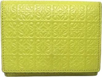 Loewe Pre-owned Wallets, female, Green, Size: ONE SIZE Pre-owned Wallet (tri-fold)