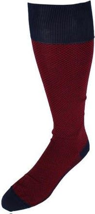 Trafalgar Store Clayton Birdseye Over The Calf Mercerized Cotton Socks in Red at Nordstrom