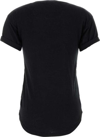 Isabel Marant Womens T-Shirt Black Linen