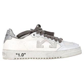 Off-white Off-White 2.0 Glitterschoenen met Kant Low Top in Witte Leer