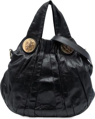 Gucci 2016-2025 Medium Guccissima Hysteria satchel - Nero