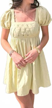 Le Lis Blanc Deux Phoebe Mini Dress In Sage