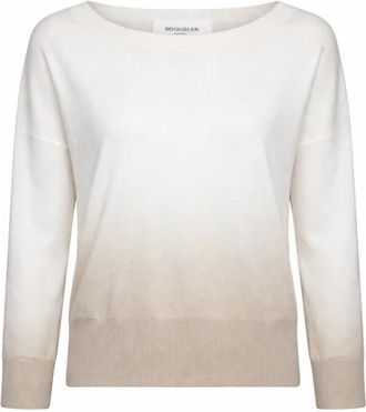 Silvian Heach Lichtgewicht Trui met Subtiele Schaduweffecten - Dames - Ronde hals truien - Beige - 2XS - Wol - Truien & Vesten