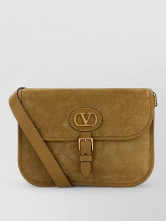 Valentino Garavani suede antibes crossbody bag adjustable strap