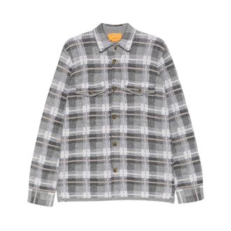 Guest In Residence Camisa de Trabajo a Cuadros - Shirts - Hombre - Gris - XS