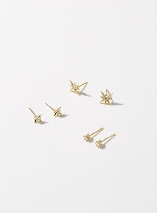 Simons Womens Celestial bodies small earrings Set of 3