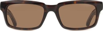Balenciaga BB0345S Asian Fit 002 Mens Sunglasses Tortoiseshell Size 55