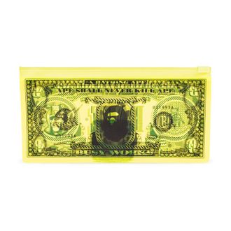 A Bathing Ape Wallets & Cardholders, male, Yellow, Size: ONE SIZE Logo Wallet