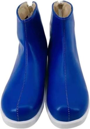 Generic Anime Cosplay Boots for Suzuki Iruma Stage Performance Props Shoes Halloween Comic Con Men Women (Blue,10.5)