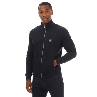 Belstaff Mens Full Zip Sweatshirt in inkwell - Blue Cotton - Size X-Small