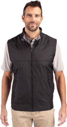 Cutter & Buck Stealth Hybrid Quilted Mens Windbreaker Vest