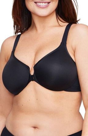 Glamorise WonderWire Front Close Underwire Sports Bra in Black at Nordstrom, Size 36Dd